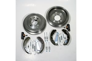 AUTOPARTS-ONLINE Bremstrommeln/Bremsen Set + Bremsbacken + Radzylinder + Zubehör für hinten/für die Hinterachse