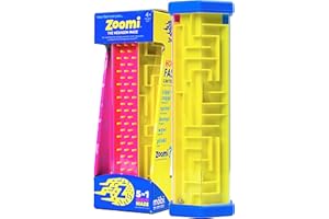MÖBI Hexagon Maze Puzzle - Zoomi Toddler Games and Puzzles With 5 Levels & 6 Panels - Toys for the Car Trips Toddler to Adults Can Play - Colourful Pinball Handheld Maze Toys by Mobi