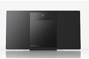 Panasonic SC-HC410EG-K - Microcadena para Hogar (40 W, Space Tune By Technics, Bluetooth, USB Dual, FM, AUX 3.5 mm, Instalable en Pared, Elegante y Minimalista, Sonido Envolvente) Color Negro