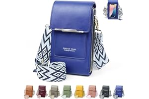 DBPBToU Damska torba na ramię, mała torba ze skóry PU, regulowana torba na telefon z szerokim paskiem, idealna jako torba na ramię, damska akcesorium na codzienne wyjścia i prezenty