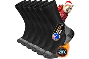 kaciixaa Merino Wollesocken Thermosocken Gepolstert Arbeitssocken Warme Socken Herren & Damen Outdoor Wintersocken Trekkingsocken,Merinowolle Sportsocken Laufsocken Sneakersocken [3 Paar]