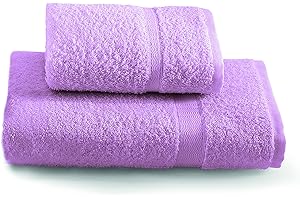 Gabel Set Asciugamani, Cotone, Ciclamino, 109 x 60 cm