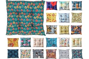 Tropik Home Colourful Seat Pads, Garden Kitchen Chair Cushion Tie On Many Colours (Autumn Trees)