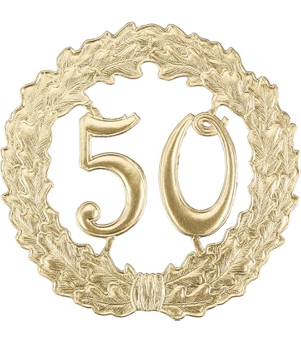 Folat Absperrband Zur Goldenen Hochzeit – Goldfarben, 15 M X 7,5 Cm, Für Jubiläumspartys & Feiern