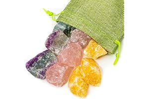 SPIRIT OF GAIA Gesunder Schlaf | 150g | 100% Natursteine | Jutesäckchen | Premium Wassersteine | Deine Heilstein Edelsteinwasser Mischung | Quellwasser gereinigt