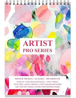 Paper Plane Design Wire Bound Artists Sketch Drawing Book A4 Size 100 Pages 180 Gsm Multi 1 Amazon In Office Products