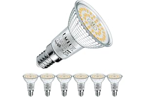 ‎EACLL EACLL E14 LED Neutralweiß 6.5W Ersetzt 100W R50 Halogen Glühbirne, 6er-Pack. 770 Lumen 4000K Leuchtmittel, AC 230V Flimmerfrei Energiesparlampe, Lichtwinkel 120° Strahler Nicht Dimmbar Reflektorlampe