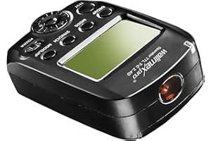 WALIMEX PRO Walimex 21968 Fernbedienung - Zubehör für Fotostudio-Blitzlichter (Fernbedienung, 8 Kanäle, 2,4 MHz, 25 m, 90 m, Schwarz)