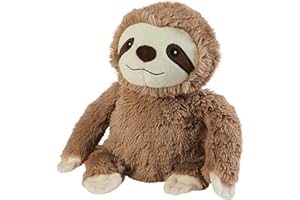 Warmies Plush Brown Sloth Microwavable Weighted Teddy with French Lavender Scent, Hot or Cold for Cool Relaxation and Warm Relief