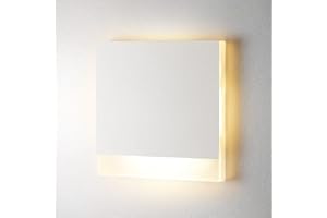 ‎LAMBADO lambado® Premium LED Wandeinbauleuchte für Schalterdose - Treppenbeleuchtung 230V STRIPE in weiss für Innen - 1.5W ColorSwitch für Ambiente & Sicherheit im Dunkeln