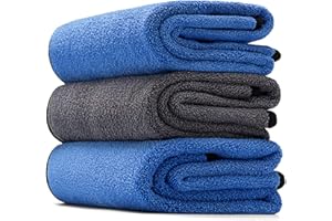 ‎FINTERRY FINTERRY Ręcznik do Suszenia Osuszania Samochodu Auta Chłonny Miękki Ściereczki z Mikrofibry Gruby 600GSM Rozmiar 40x60cm Zestaw 3 Sztuki