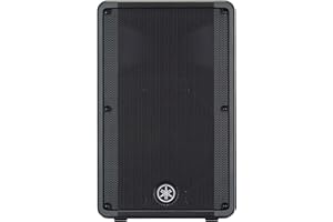 Yamaha DBR12 – Aktiver Lautsprecher mit glasklarem Sound und kraftvollem Bass – Einfach zu transportieren – 12" Tieftöner in Schwarz