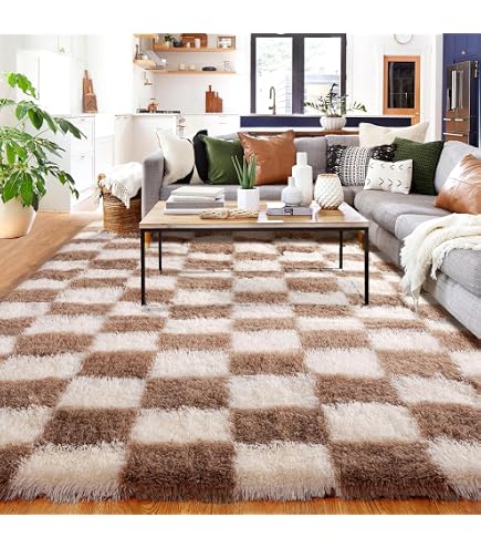 HUGEAR Tapis Rond Abstrait 120 Cm - Style Délavé, Lavable Machine, Antidérapant Pour Salon/chambre