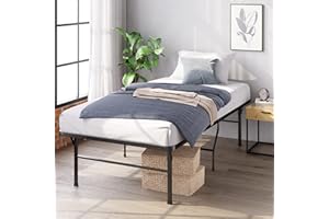 Zinus SmartBase Cama plegable 90x190 cm - Altura 46 cm - Ideal para una cama de invitados - Cama con almacenaje bajo la cama - Negro