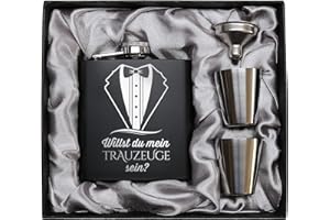Pixelstudio Willst du Mein Trauzeuge Sein? Flachmann Trauzeuge Fragen Mann Geschenke