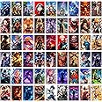 Wallgasm Anime Poster Set Of 54, 4 X 6 Inches Paper Posters: Dragon Ball Z, Naruto, Death Note, One Piece, Attack On Titans - | Aesthetic Wall Decor | Posters For Bedroom | Anime Wall Poster