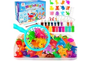 Mocoosy Jouets Magique- DIY Jouets pour Enfants 4 5 6 7 8 9 Ans, Magic Water Elf avec 20 Couleurs Aqua Gelz &16 Formes, Gel d'eau Magique 3D, Activités Cadeau de Jouets Créatif pour Garçons Filles 3+