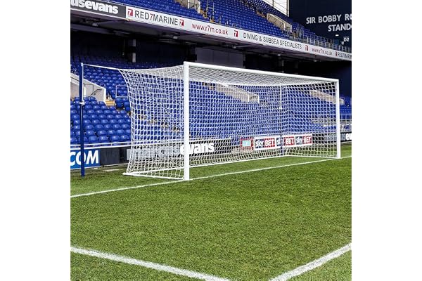 FORZA Filets pour Buts de Football Professionnels 7,3m x 2,4m – Filet de But 5mm pour Stades (Options de Couleur)