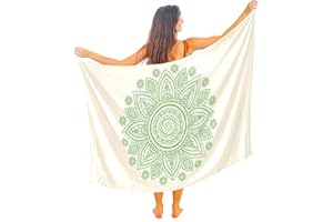 Mandala Life ART Donne Rayon Pareo Spiaggia Sarong la Balneazione Costume da Bagno Bikini Avvolgono