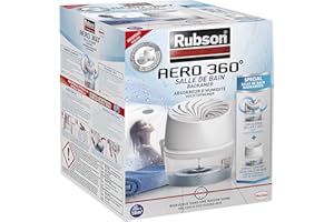 Rubson CF-4321491 Assorbitore di umidità Aero 360° " speciale bagno -colore bianco, Taglia unica