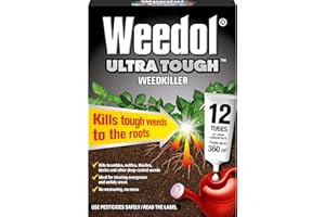 Weedol Ultra Tough Weed Killer Liquid Concentrate, 12 Tubes