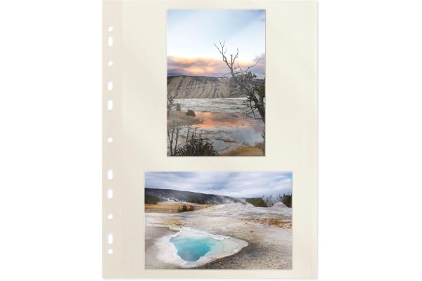 MASHPAPER Fotokartong/fotoblad vit självhäftande | 50 ark | Syrafri vit kartong 190 g/kvm med eurohål för ringalbum, inklusive skyddsfilm, format 230 x 297 mm, 65000450