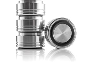 Hifi Lab Piedi in Aluminio massiccio 29x15 Piedi Hifi Aluminio Piedi Dispositivo Audio Assorbenti nobile argento 4x