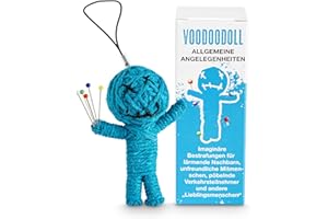 Schöne Güter Voodoo Lalka do spraw ogólnych Voodoo Lalka to go Voodoo Doll to go Voodoo Doll wyimaginowane kary dla nieprzyjaznych ludzi i innych ukochanych osób, prezent w kartonie, 5 x szpilka PRYM