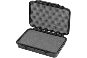 MAX Cases - MAX002S.079 - Maleta hermética con Espuma pre-Cortada a cubetas - Dimensiones internas 212 x 140 x 47 mm