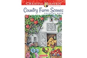 Creative Haven Country Farm Scenes Coloring Book