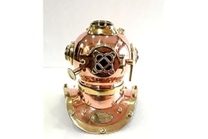 MARITIME U.S. Navy Mark V Mini casco de buceo Sea Divers casco de latón macizo y cobre