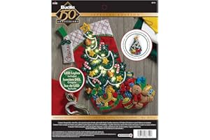 Bucilla 86710 Weihnachtsbaum-Überraschung Strumpf-Set, Filz, Baumwolle