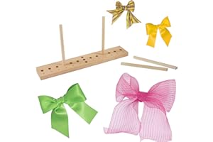 Trimits Beech Wood Bow Maker, 3 – 30cm Bows, Party Decorations, Gift Wrapping, Hair Accessories, Wreaths, Wedding Car Bow, 32.5 x 6cm