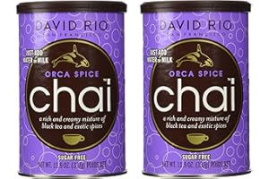DAVID RIO 2 canisters of Orca Spice Sugar-Free Chai, 11.9oz.