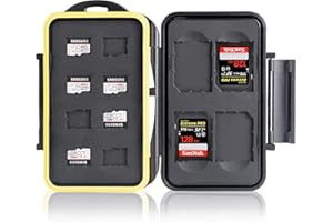 Ares Foto® Protective Case/Case for Memory Cards/Storage for 4x SD Cards + 8x Micro SD Cards