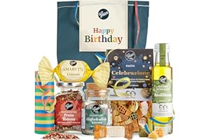 ‎GEPP'S Happy Birthday Geschenkset - Gepp’s Feinkost I Überraschungstüte gefüllt mit handgemachter Pasta, Pesto-Rosso Gewürz, Bio Alleskönner Gewürz & Basilikumöl I Gourmet Geschenk-Set