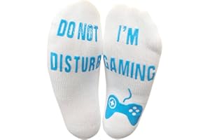 BRING ME SOCKS ''Do Not Disturb I'm Gaming" Funny Socks - Great Novelty Gift For Gamers Who Have Everything!