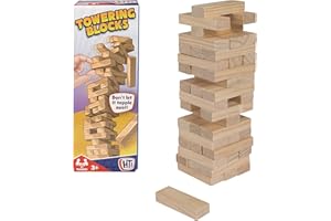 HTI Tumbling Tower Family Game | Fun Toys For All The Family | Perfect & Fun Gift For Any Child | Mini Travel Games for Kids Great Family Fun Entertainment | Suitable For Ages 3+