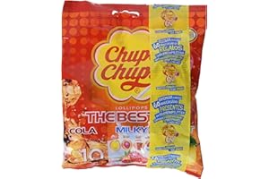 Chupa Chups Lollipops Caramelos, 10 Unidades