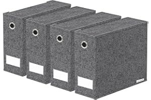 homyfort Organizadores y almacenamiento de sábanas (tamaño Queen y King), caja de ropa de cama plegable para fundas de edredón, organizador carpeta para armario, paquete de 4, negro,XBCBBP4