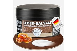 Corium, Lederbalsam mit Bienenwachs, ohne Vaseline, für glatte Leder & Kunstleder, 250ml