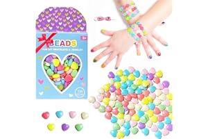KOKOBOX Perline Per Braccialetti Bambini 100pz Braccialetti Fai Da Te Bambina Gioco Bambina 6 7 8 9 Anni Set Perline Braccialetti Lettere Per Braccialetti Perline Per Collane Perline Colorate