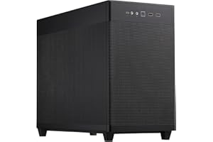 ASUS Prime AP201 Noir Mesh - MicroATX Case (Support Radiator Up to 360 mm and Graphics Card Length up to 338 mm, Color Matched Cables, Tool-Free Side Panels, USB 3.2 Gen 2 Type-C Front Panel)