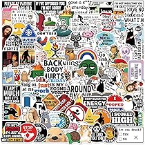 Laptopstickers, 50 stuks, laptopstickers, pvc, waterdichte stickers, doe-het-zelf decoratie, graffiti-stickers voor auto's, motorfietsen, laptops, fietsen, skateboards