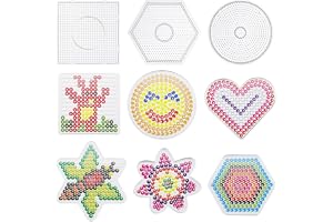 Allazone 5 mm säkringspärlor, 5 mm kreativa fritidspärlor för strykning (9 st blandade former)