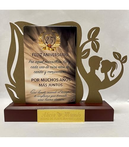 Regalo 25 Aniversario Boda 25 Aniversario Boda De Plata, Lamparas