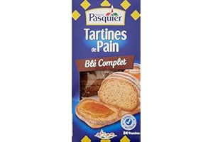 Pasquier Tartines de Pain Recette Au Blé Complet, 240g
