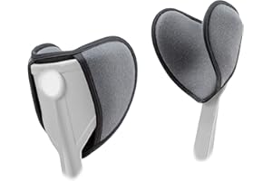 Icehof Juego de 2 almohadillas para muletas, apoyos para antebrazos, accesorios acolchados contra la fricción, cojín amortiguador para codos, almohadillas para antebrazos