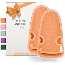 BICTIVE Peelinghandschuhe Set – 2 Handschuhe Aus Naturfasern (Ramie & Jute) Für Glatte, Strahlende Haut