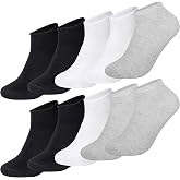 Anthony Jackson Box of 10 BAMBOO Premium Seamless Men's - Women's Sneaker Socks